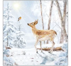 Ambiente Winter|Serviettentechnik>Serviette "Winterwelt"