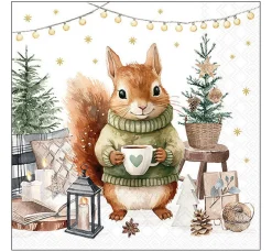 Ambiente Winter|Serviettentechnik>Serviette "Wooly"
