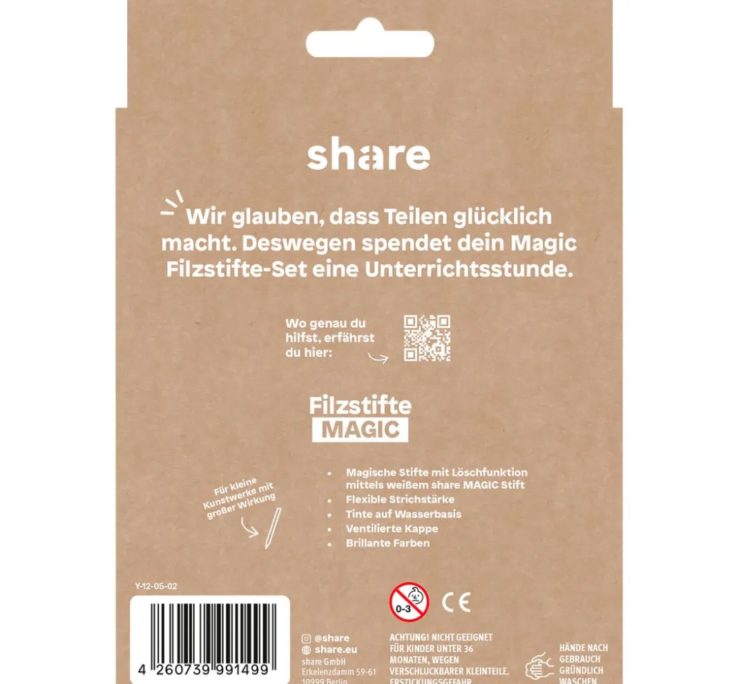 Kinder share Stifte & Marker|Stifte>Filzstift Magic, 10er-Set