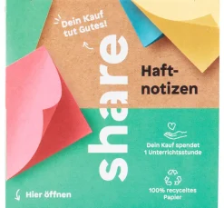 share Spezialpapier & -Karton|Farb- & Motivblöcke>Haftnotizblock, 4 x 100 Blatt