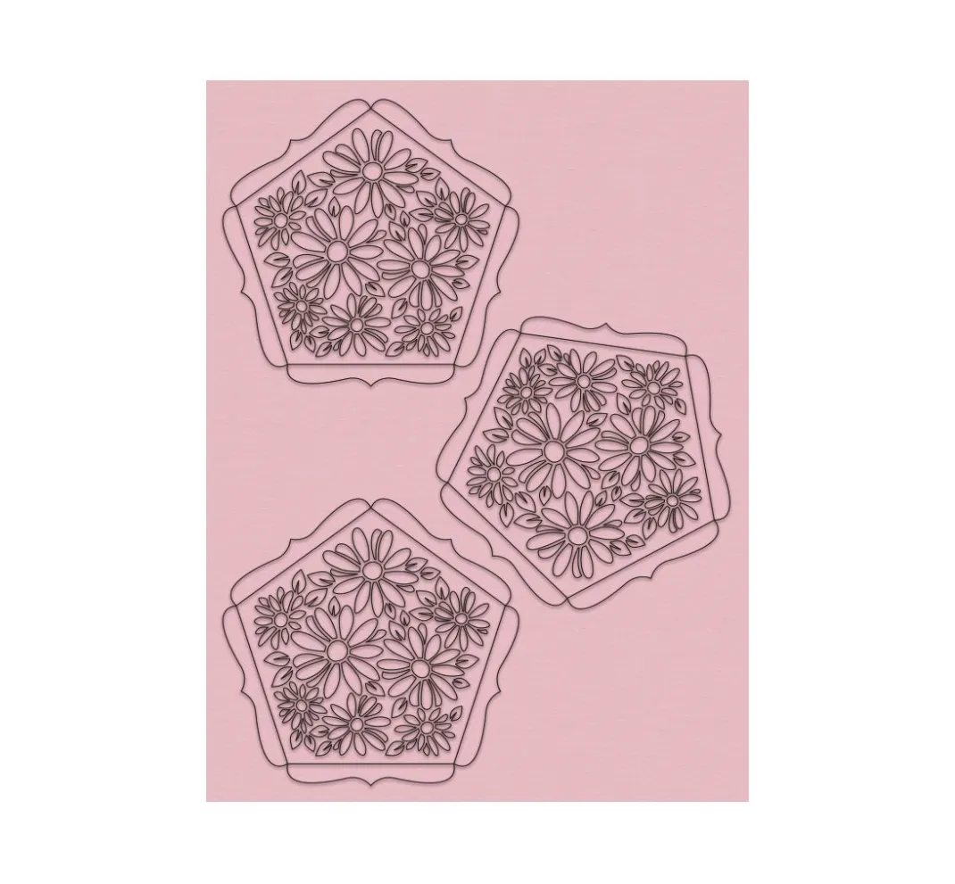 URSUS Papier-Bastelsets|Bastelsets>Silhouetten-Kugeln "Blumen''