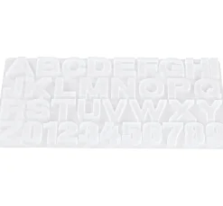 HobbyFun Gießformen>Silikon Gießform "Buchstaben & Zahlen"