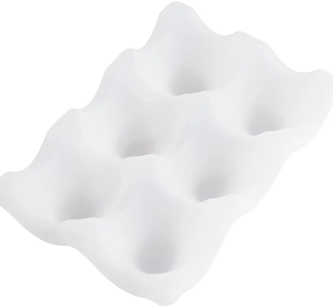 Jesmonite Gießformen>Silikon Gießform "6er Eierpalette"