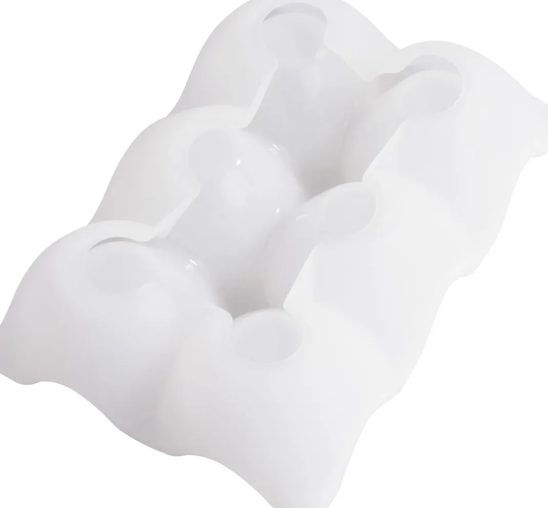 Jesmonite Gießformen>Silikon Gießform "6er Eierpalette"