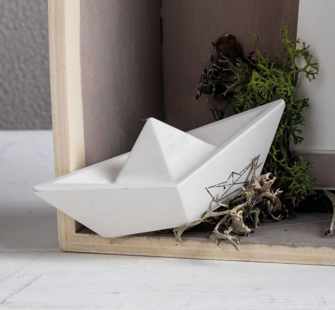 Rayher Gieß-Sets|Sets>Silikon Gießform "Origami Boote"