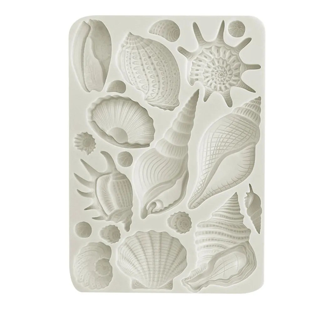 Stamperia Gießformen>Silikon Gießform "Sea Land - Shells"