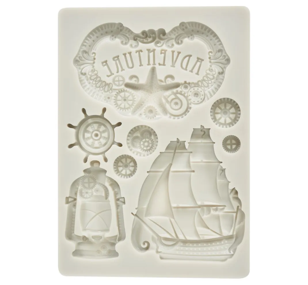 Stamperia Seifen-Design|Kerzen Gestalten>Silikon Gießform "Songs of the Sea - Adventure"
