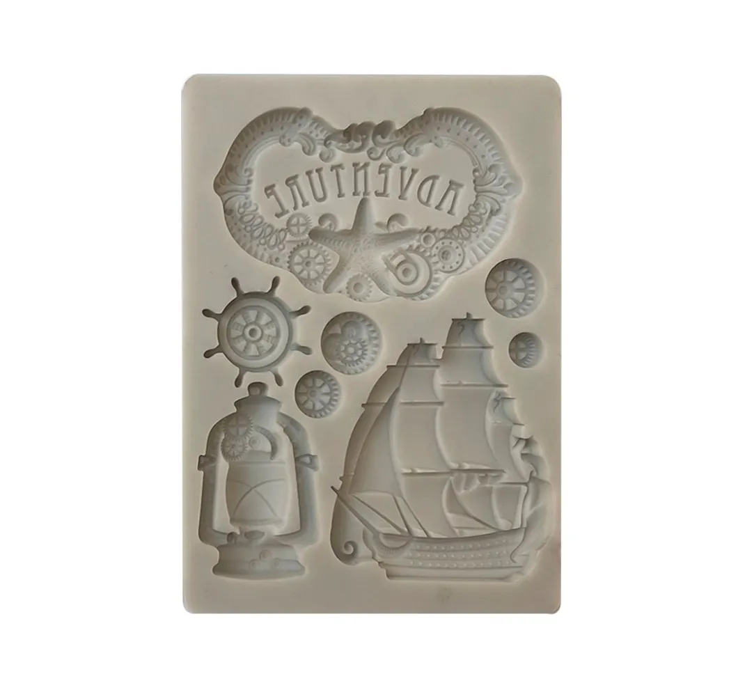 Stamperia Seifen-Design|Kerzen Gestalten>Silikon Gießform "Songs of the Sea - Adventure"
