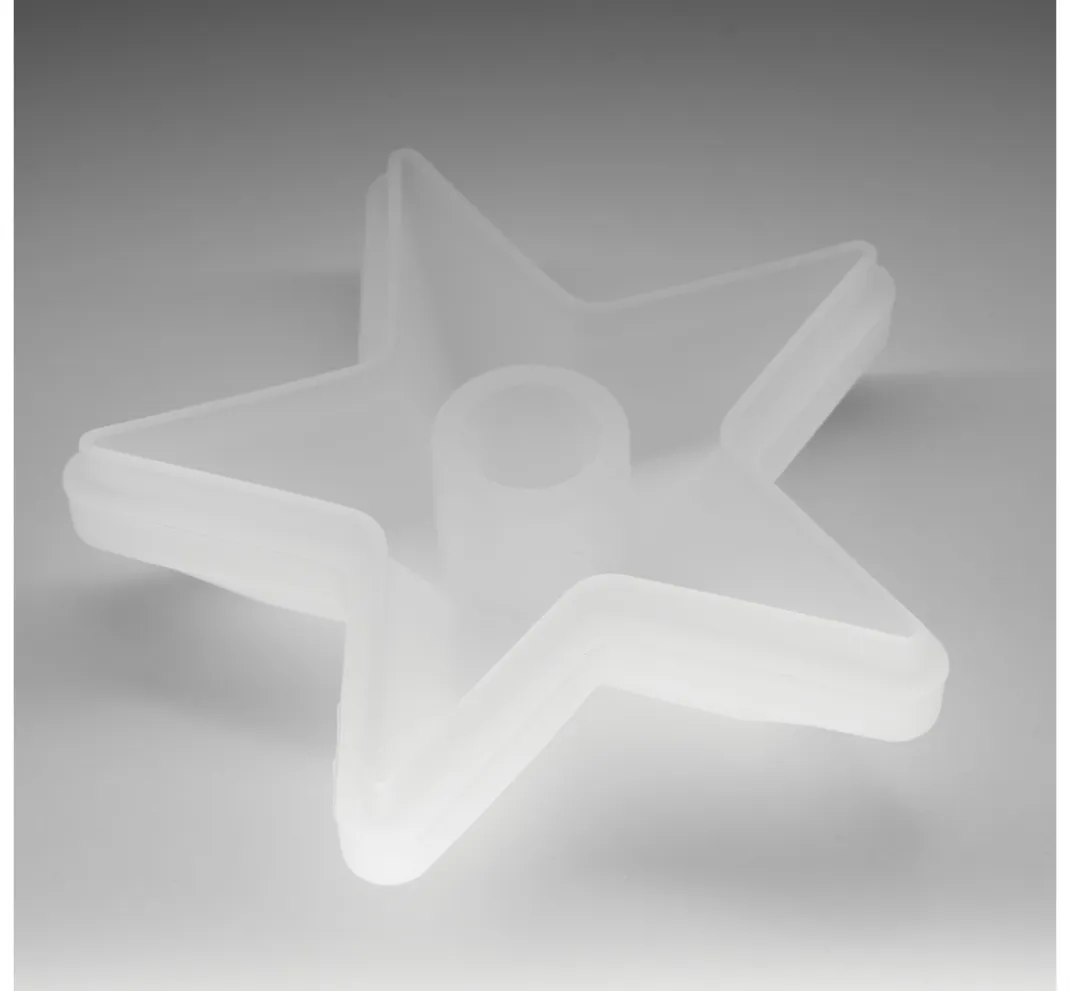 HobbyFun Gießformen|Kerzen Gestalten>Silikon Gießform "Stabkerzenhalter Stern"