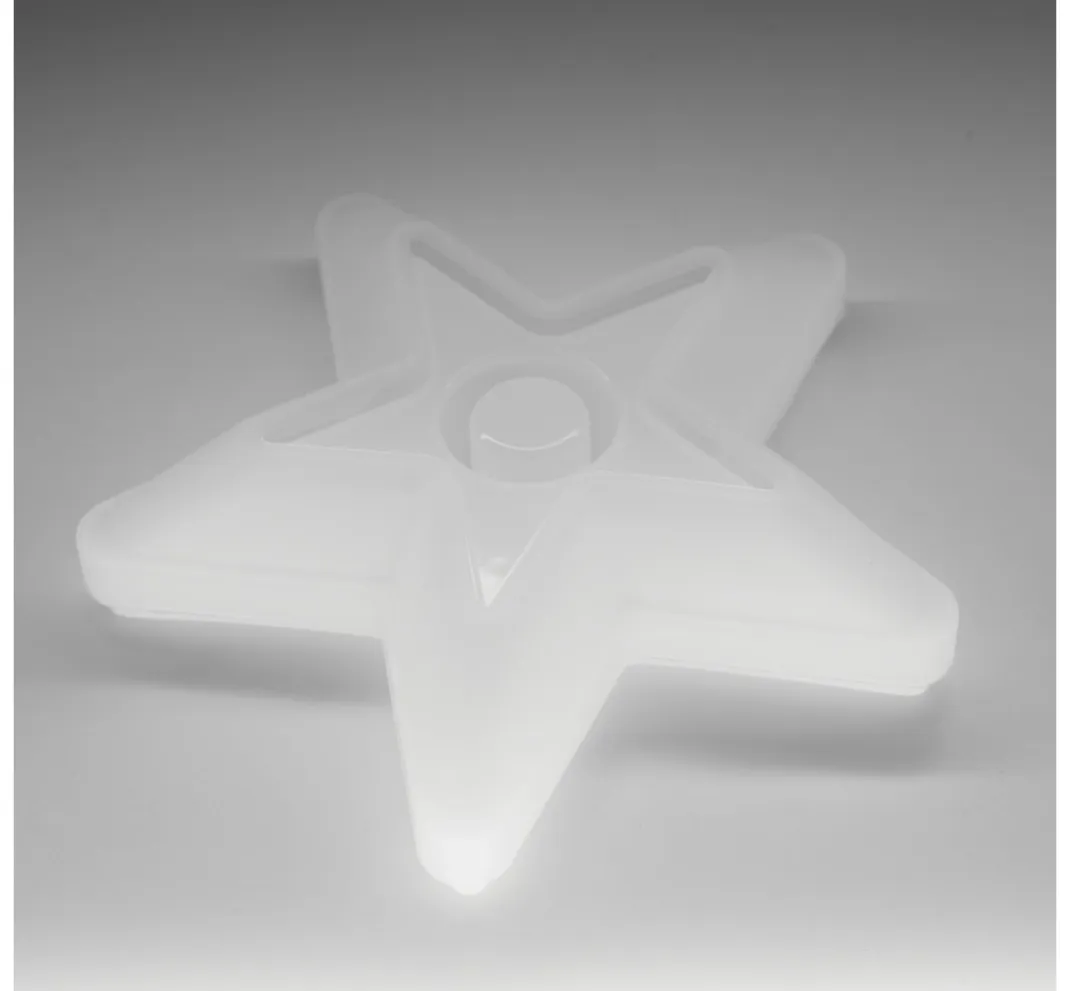 HobbyFun Gießformen|Kerzen Gestalten>Silikon Gießform "Stabkerzenhalter Stern"