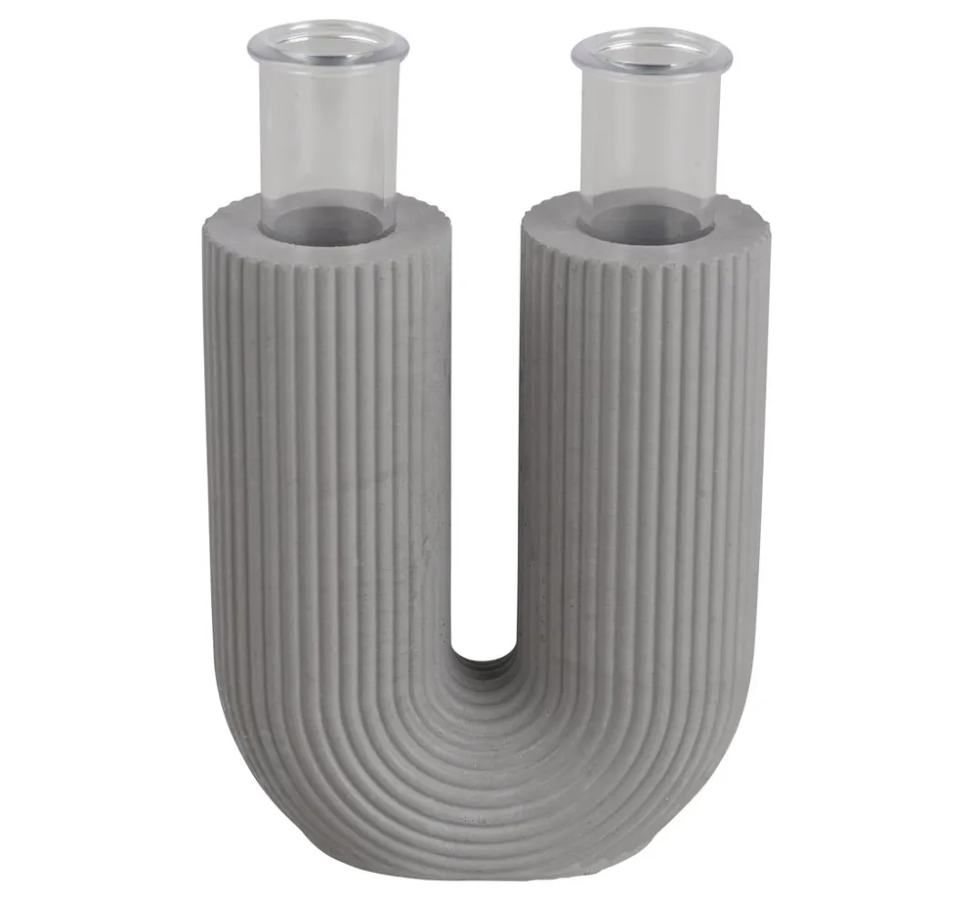 Rayher Gießformen>Silikon Gießform "U-Form Vase geriffelt"