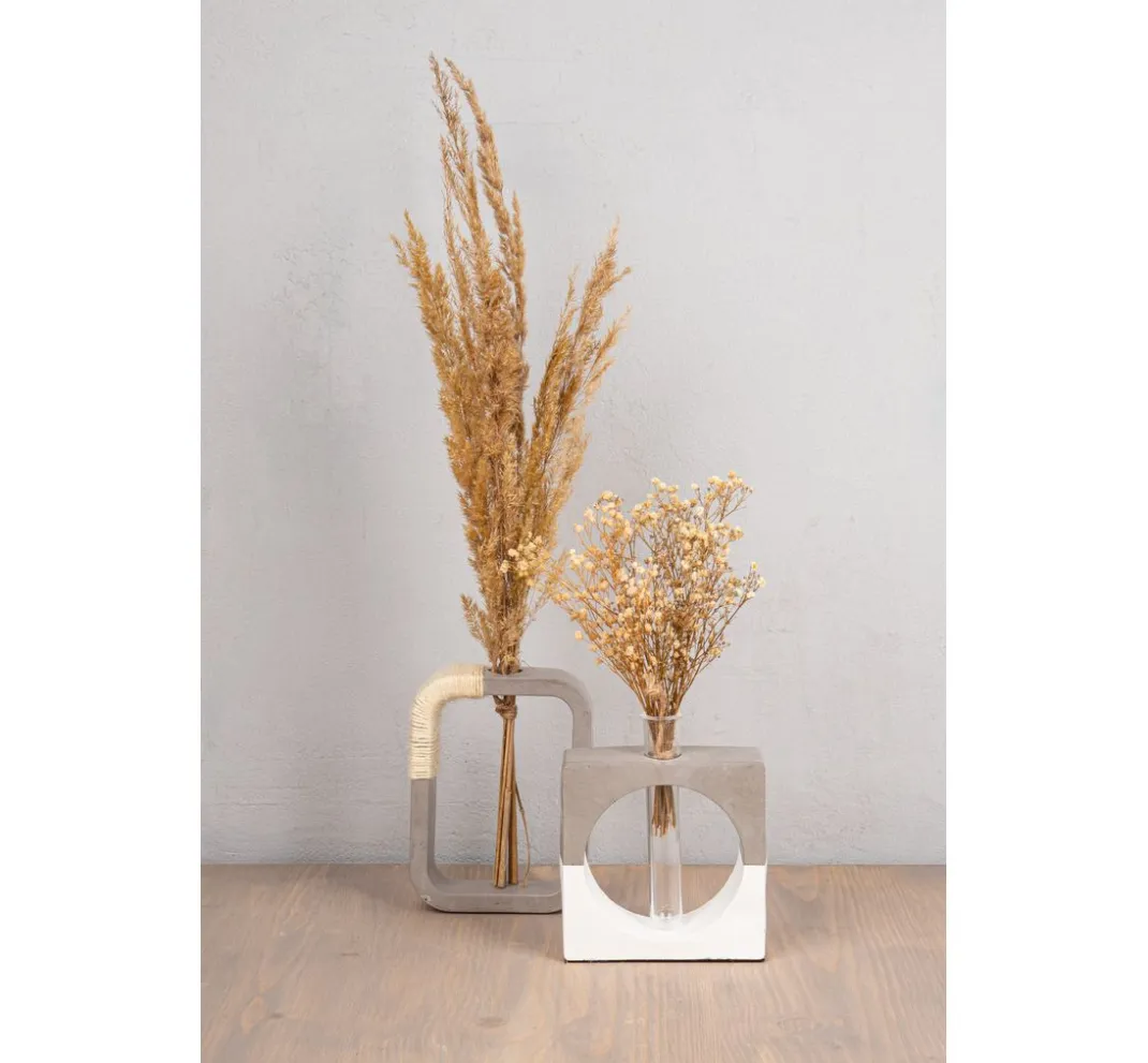 Rayher Gießformen>Silikon Gießform "Vase Quadrat mit Kreis"