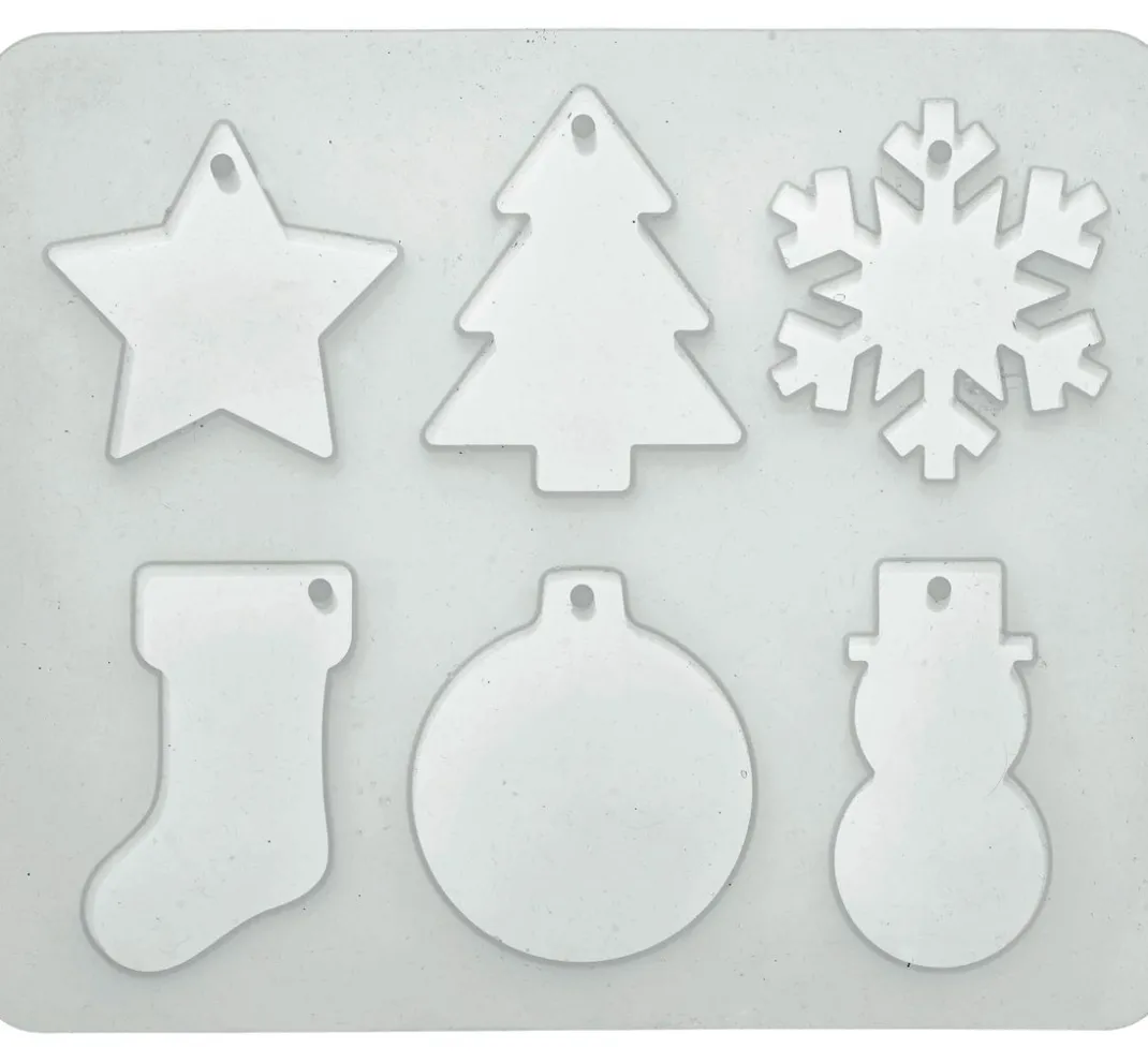 GLOREX Gießformen>Silikon Gießform "Weihnachtsformen"
