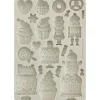Stamperia Gießformen>Silikonform A5 "Candy Christmas - Cakes"