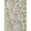Stamperia Gießformen>Silikonform A5 "Candy Christmas - Gingerbreads"