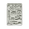 Stamperia Gießformen>Silikonform A5 "Silent Sea - Rudders & Boats"