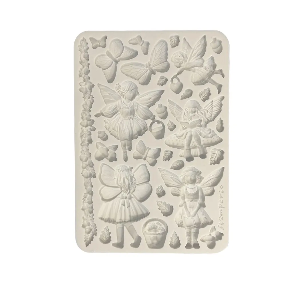 Stamperia Gießformen>Silikonform A5 "Whispering Wood - Fairies"