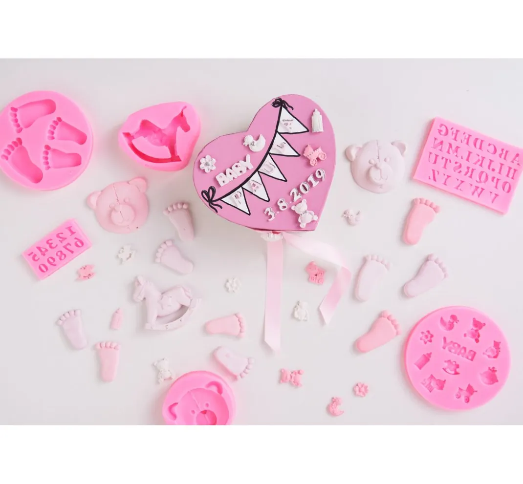 Kinder stafil Modellier-Werkzeuge|Modellieren>Silikonform "Mini Alphabet"