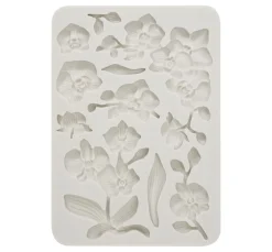 Stamperia Gießformen>Silikonform "Orchids and Cats - Orchids"