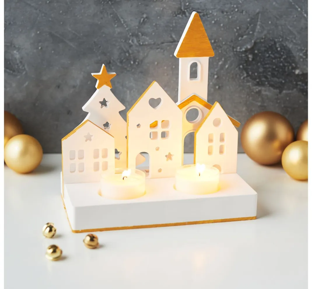 HobbyFun Gießformen>Silikon-Gießform "Kirche", mit Steckkante