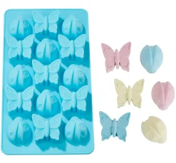 HobbyFun Backen|Seifen-Design>Silikon-Gießform "Marienkäfer & Schmetterling"