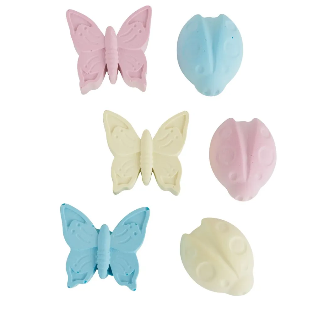 HobbyFun Backen|Seifen-Design>Silikon-Gießform "Marienkäfer & Schmetterling"