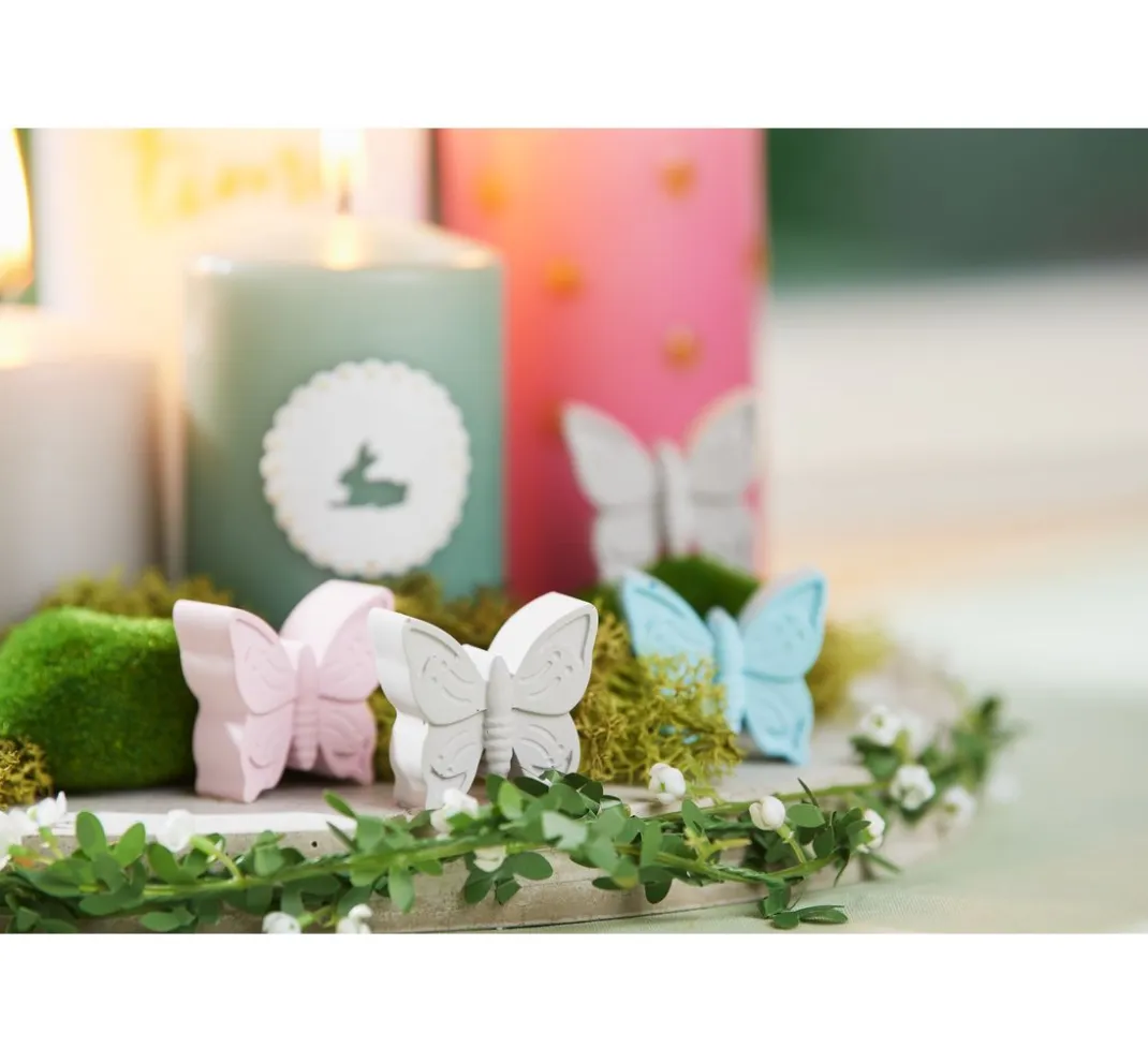 HobbyFun Backen|Seifen-Design>Silikon-Gießform "Marienkäfer & Schmetterling"
