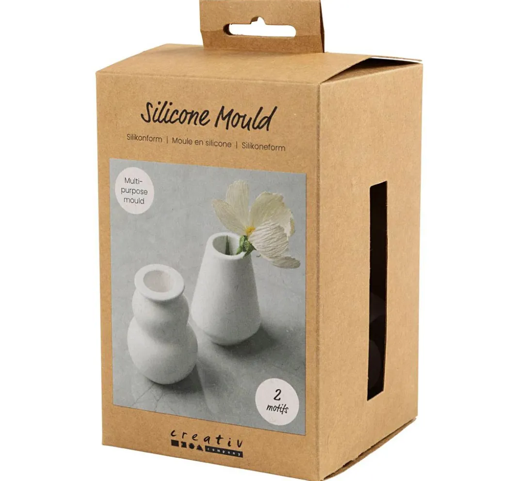 creativ company Gießformen>Silikon-Gießform "Vasen-Set"