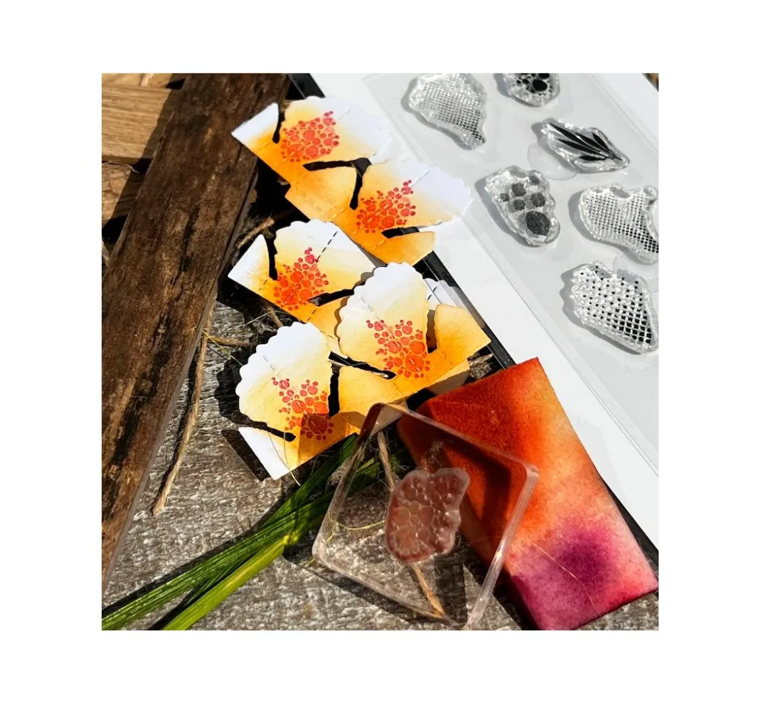 FarbTon Papier Stempel & Zubehör|Kartengestaltung>Silikonstempel für Faltblume "Malva"