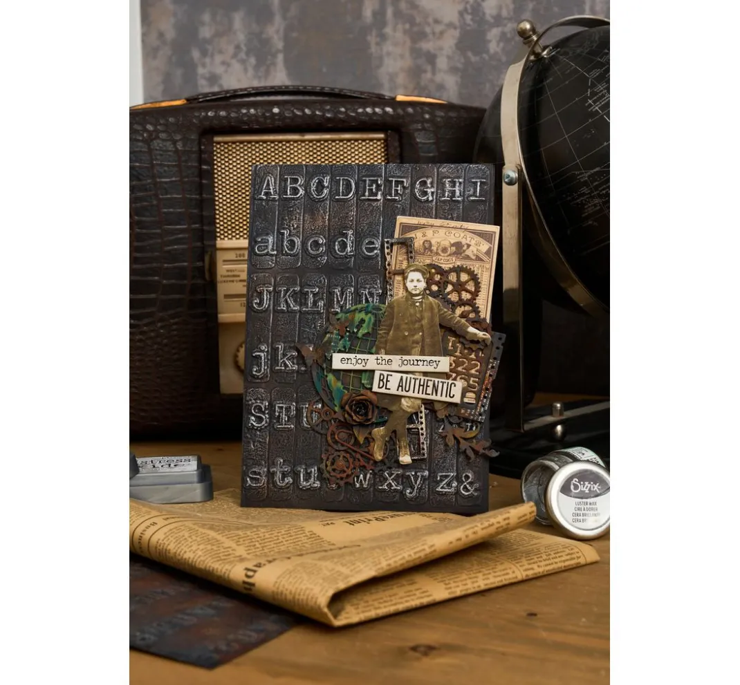 Sizzix Stanz- & Prägemaschinen|Schablonen>A5 3D-Prägeschablone by Tim Holtz