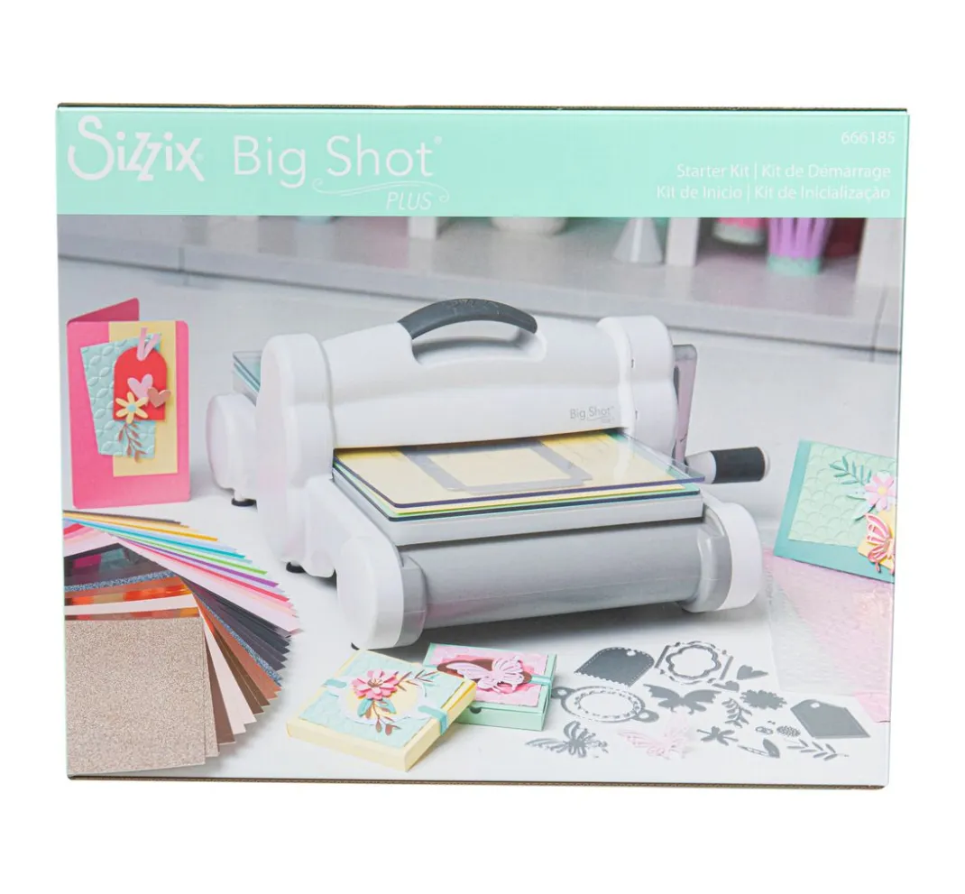 Sizzix Stanz- & Prägemaschinen|Stanz- & Prägemaschinen>Big Shot Plus White & Gray "Starter Kit"