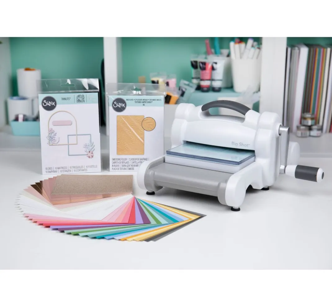 Sizzix Stanz- & Prägemaschinen|Stanz- & Prägemaschinen>Big Shot White & Gray "Starter Kit"