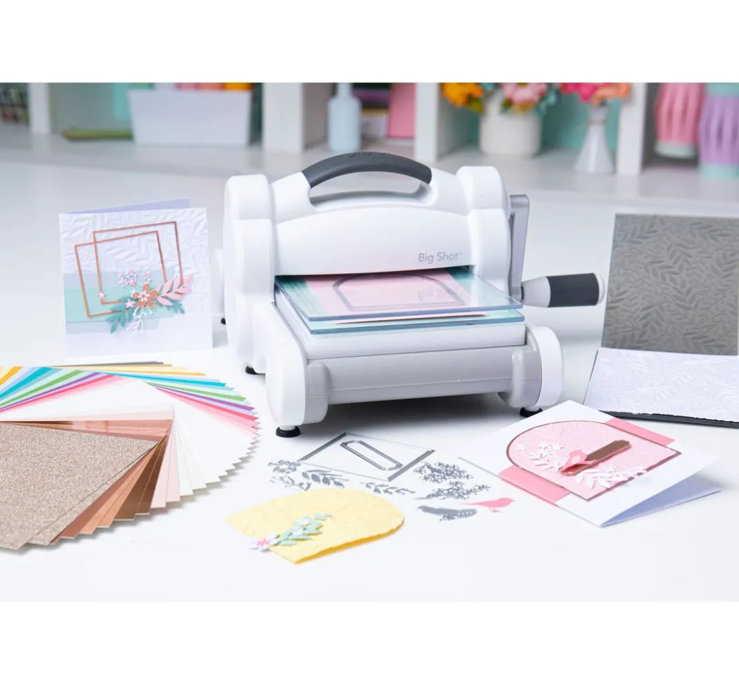 Sizzix Stanz- & Prägemaschinen|Stanz- & Prägemaschinen>Big Shot White & Gray "Starter Kit"