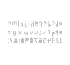 Sizzix Stanz- & Prägemaschinen|Schablonen>Bigz Stanzschablone " XL Alphabet Die - Cutout Lower by Tim Holtz"
