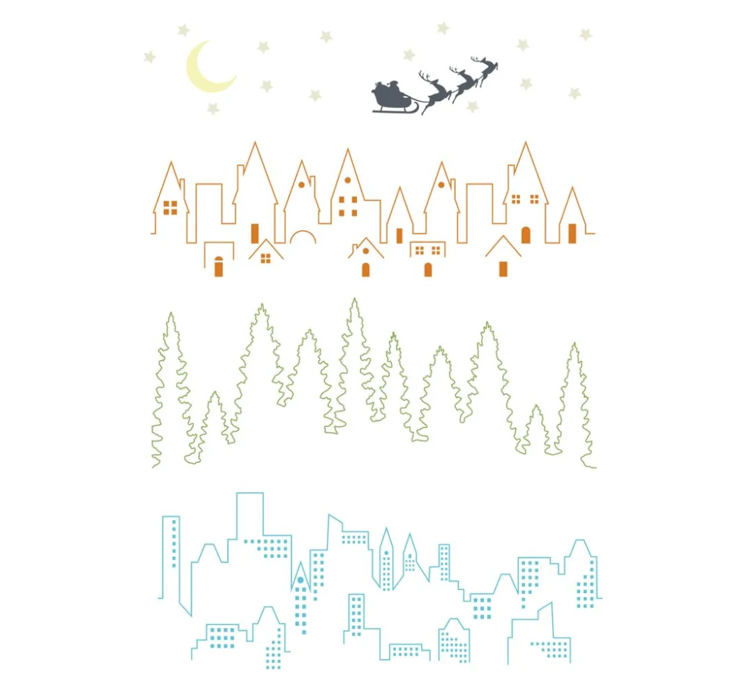 Sizzix Stempel & Zubehör|Kartengestaltung>Clear Stamp Set "Cosmopolitan - The View by Stacey Park"