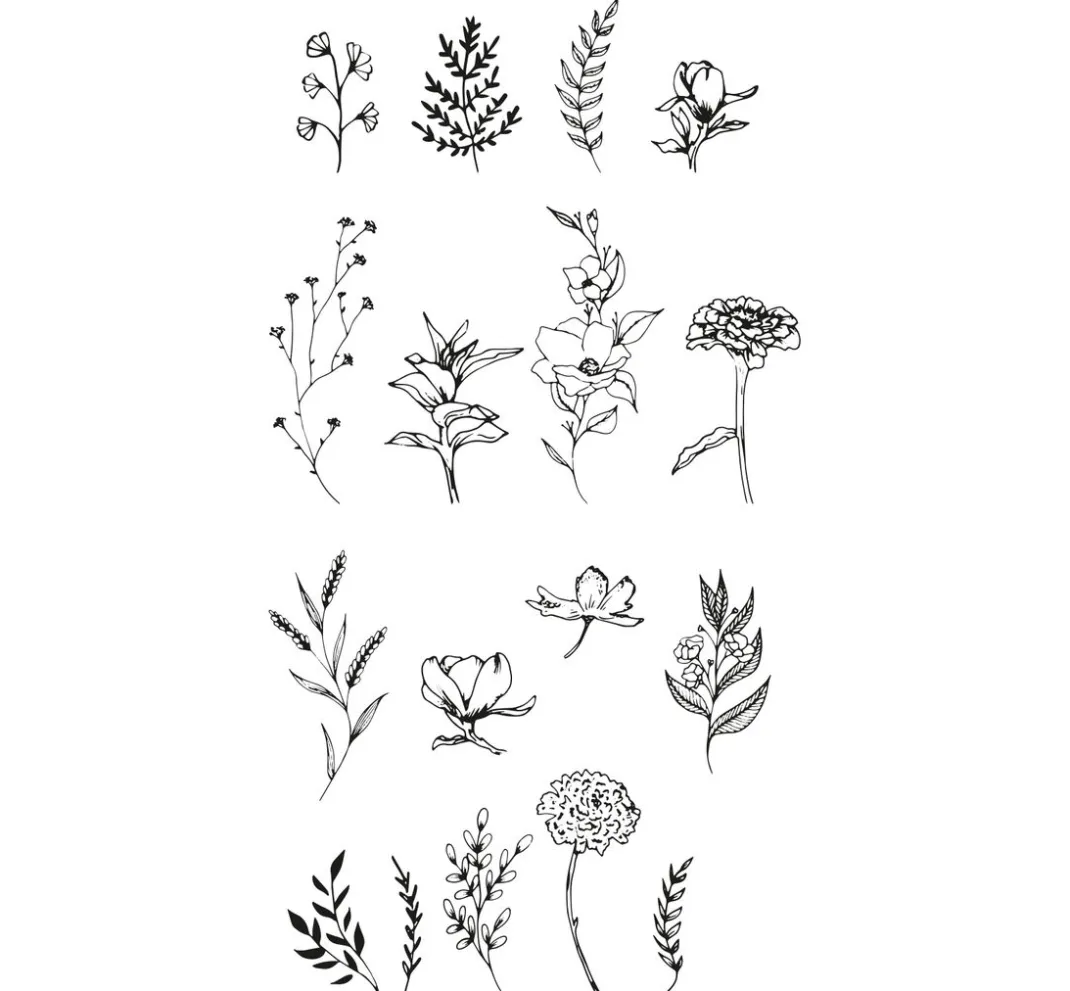 Sizzix Stempel & Zubehör|Kartengestaltung>Clear Stamps Set "Garden Botanicals"
