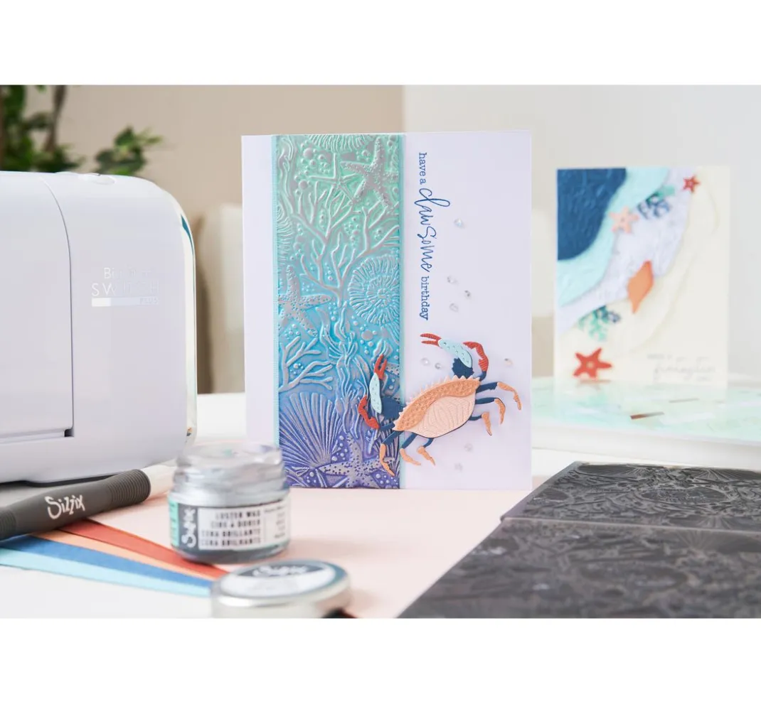 Sizzix Stanz- & Prägemaschinen|Schablonen>3D-Prägeschablone "Under the Sea"