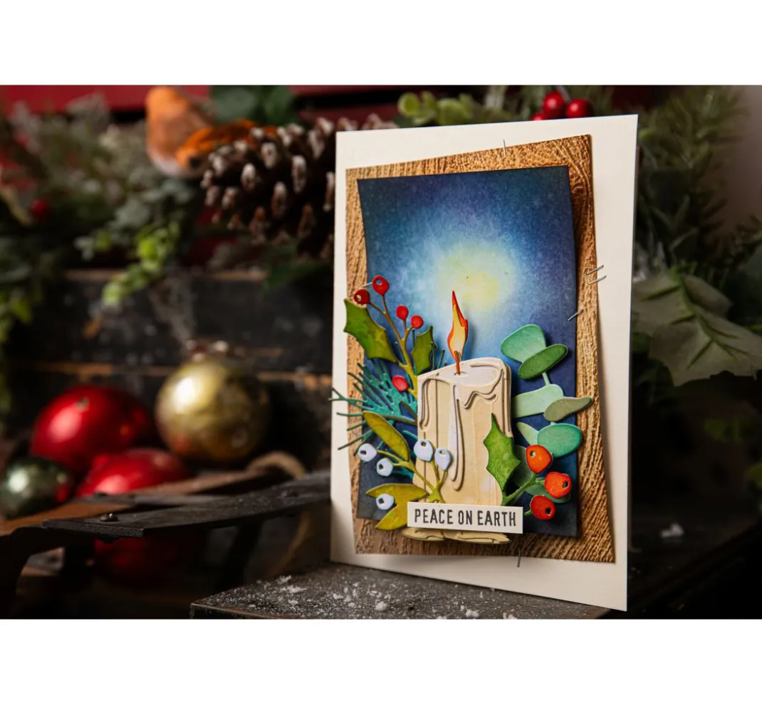 Sizzix Stanz- & Prägemaschinen|Schablonen>3D-Prägeschablone "Woodgrain by Tim Holtz"