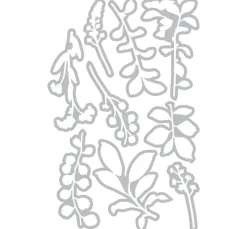 Sizzix Stanz- & Prägemaschinen>Framelits Stanzschablone by 49 and Market "Fine Stems 02"