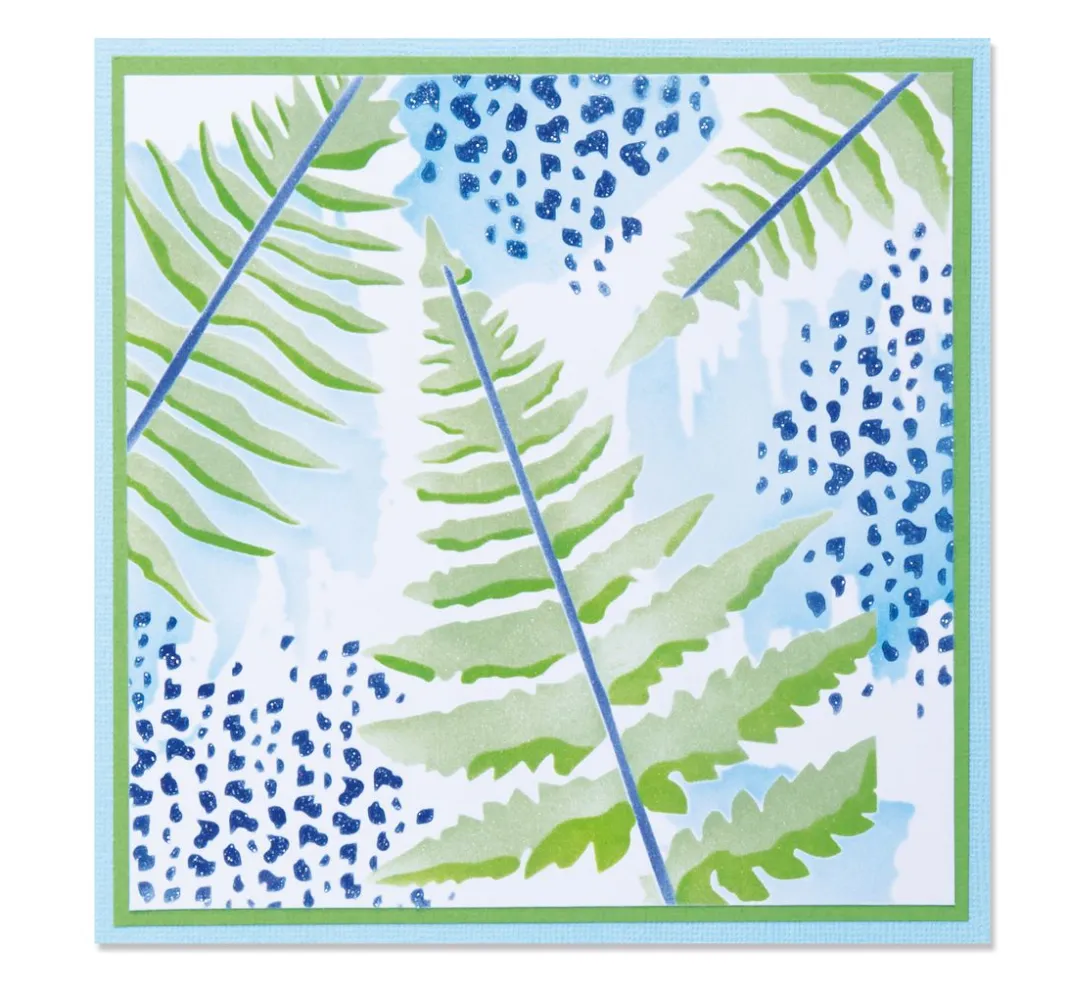 Sizzix Schablonieren|Malschablonen>Layered Stencils "Fern"
