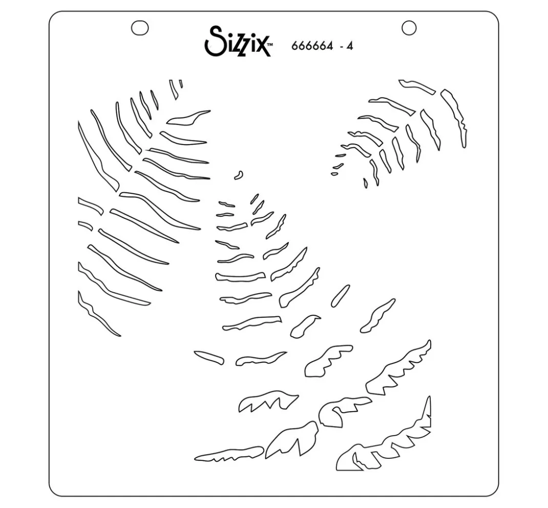 Sizzix Schablonieren|Malschablonen>Layered Stencils "Fern"