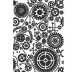 Sizzix Stanz- & Prägemaschinen|Schablonen>Multi-Level-Prägeschablone "Vault Gears by Tim Holtz"