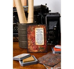 Sizzix Stanz- & Prägemaschinen|Schablonen>Multi-Level-Prägeschablone "Vault Gears by Tim Holtz"