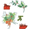 Sizzix Stanz- & Prägemaschinen>Stanzschablone und Clear Stamps "Pencil Line Holly by 49 and Market"