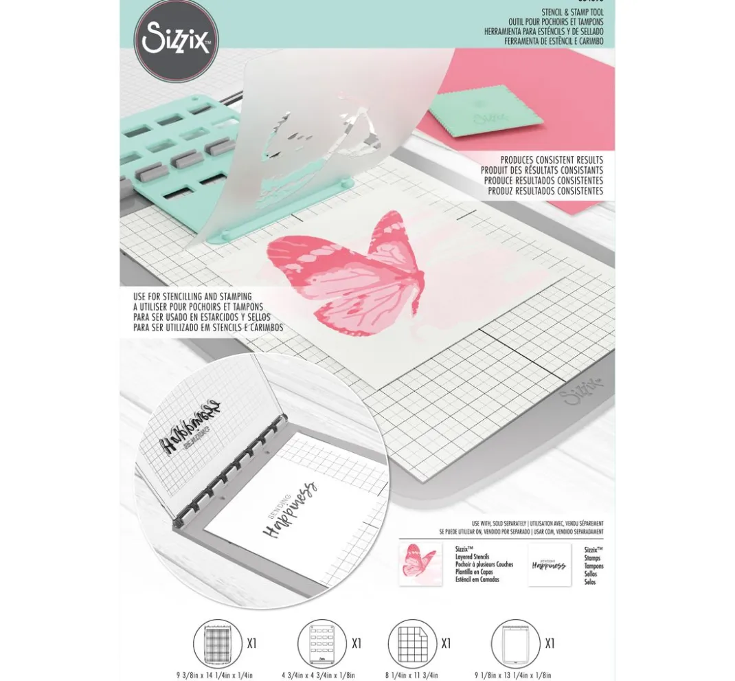Sizzix Scrapbooking|Kartengestaltung>Stencil & Stamp Tool