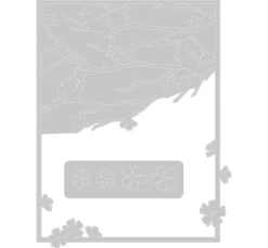 Sizzix Stanz- & Prägemaschinen|Schablonen>Thinlits Stanzschablone "Woodland Cardfront"