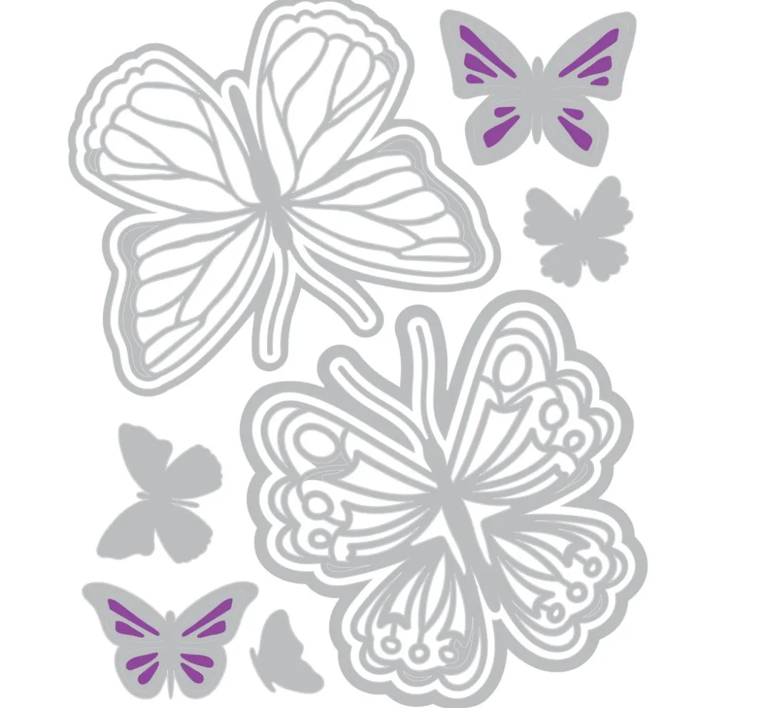 Sizzix Stanz- & Prägemaschinen|Schablonen>Thinlits Stanzschablone by Catherine Pooler