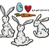 Sizzix Stanz- & Prägemaschinen|Schablonen>Thinlits Stanzschablone "Bunny Stitch by Tim Holtz"
