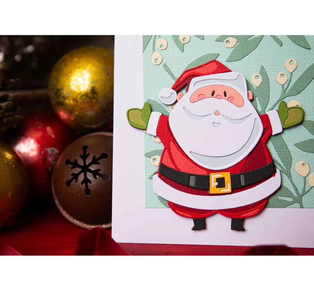Sizzix Stanz- & Prägemaschinen|Scrapbooking>Thinlits Stanzschablone "Santa Greetings Colorize by Tim Holtz"