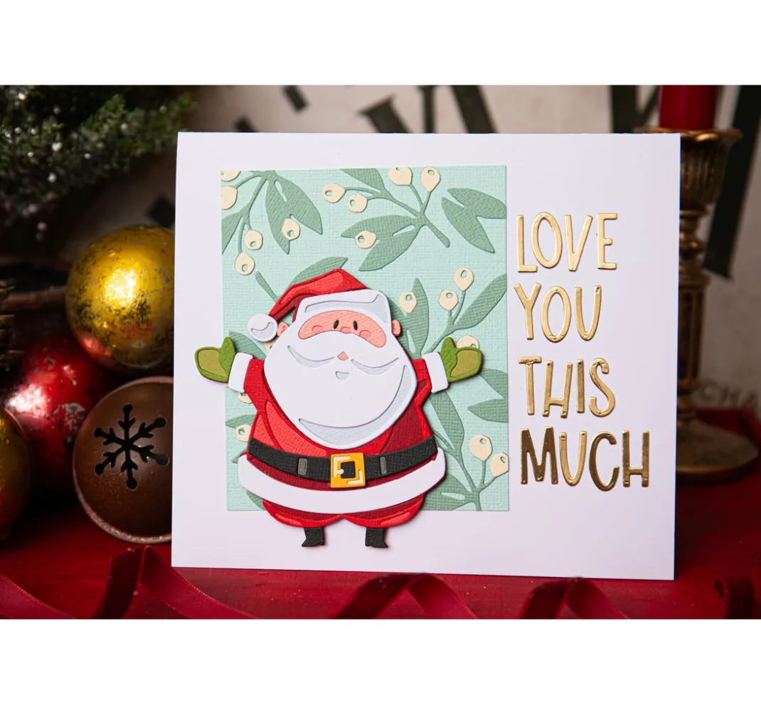 Sizzix Stanz- & Prägemaschinen|Scrapbooking>Thinlits Stanzschablone "Santa Greetings Colorize by Tim Holtz"
